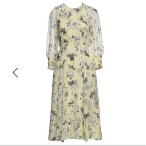 ERDEM FLORAL MIDI DRESS